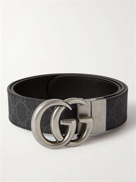 belts gucci mens|men's gucci belt on model.